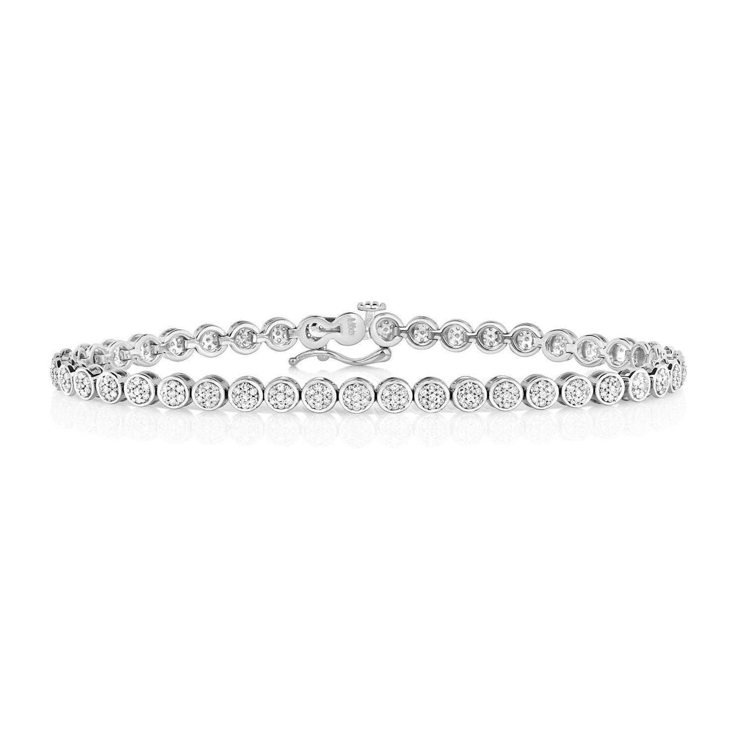 DIAMOND TENNIS BRACELET IN 9CT WHITE GOLD