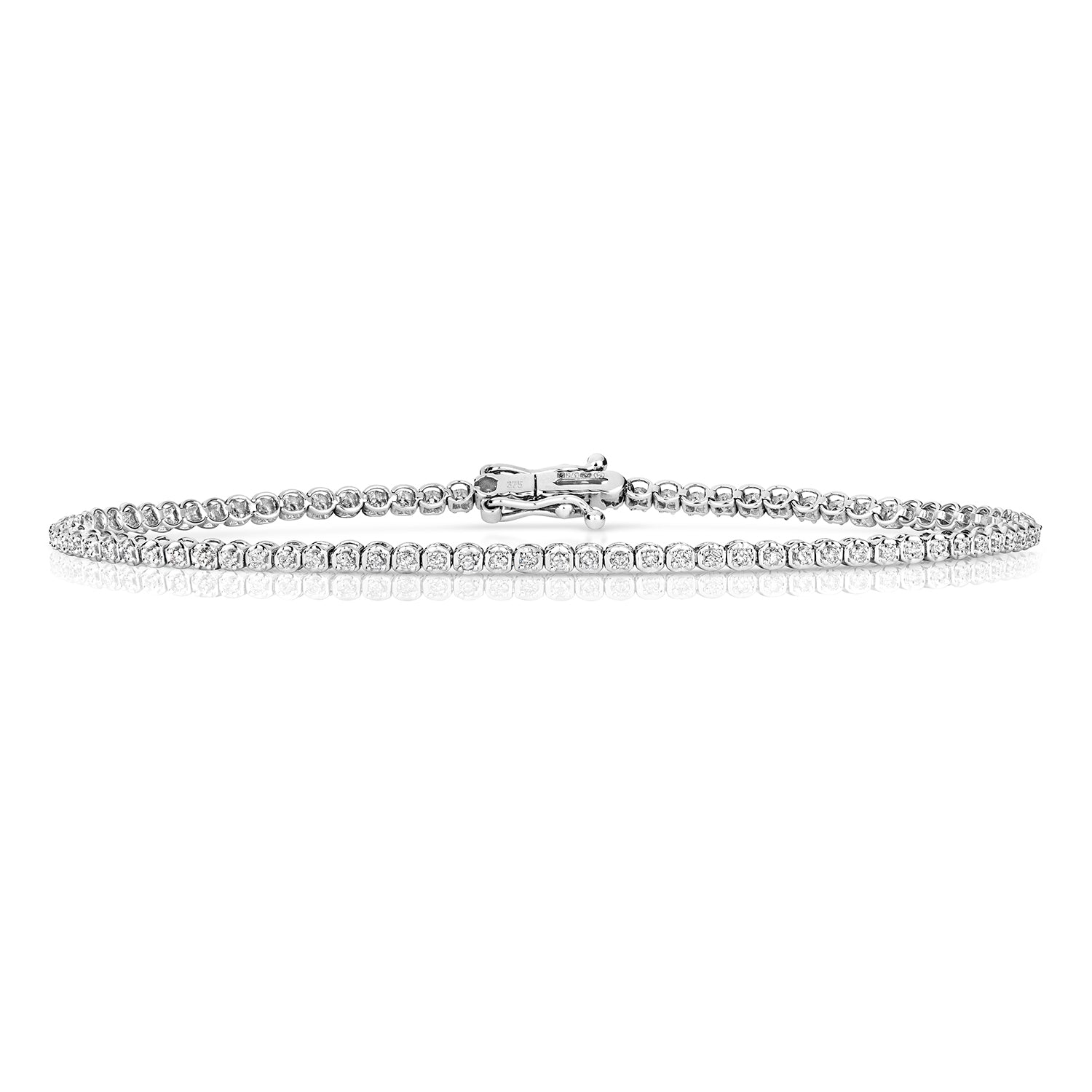 DIAMOND BRACELET IN 9CT WHITE GOLD