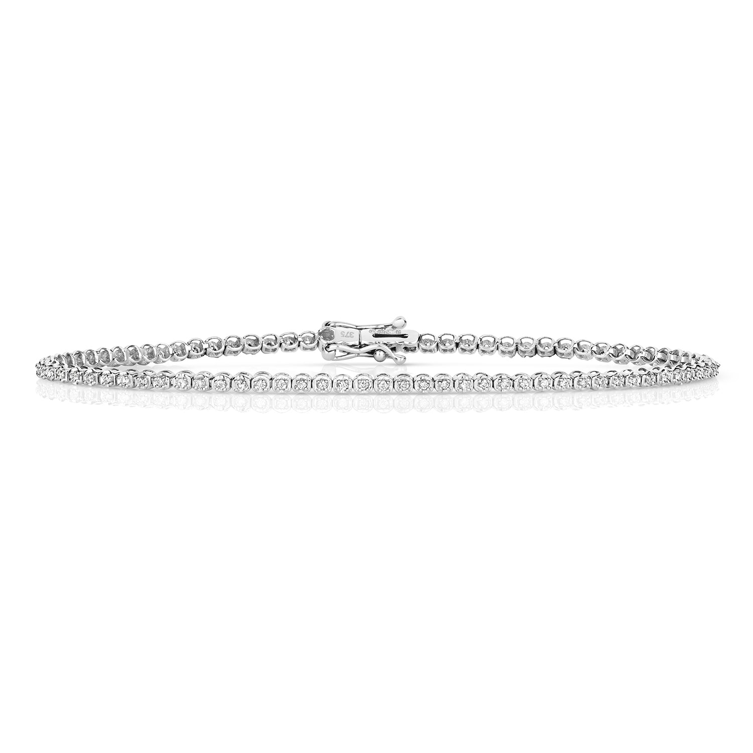 DIAMOND BRACELET IN 9CT WHITE GOLD