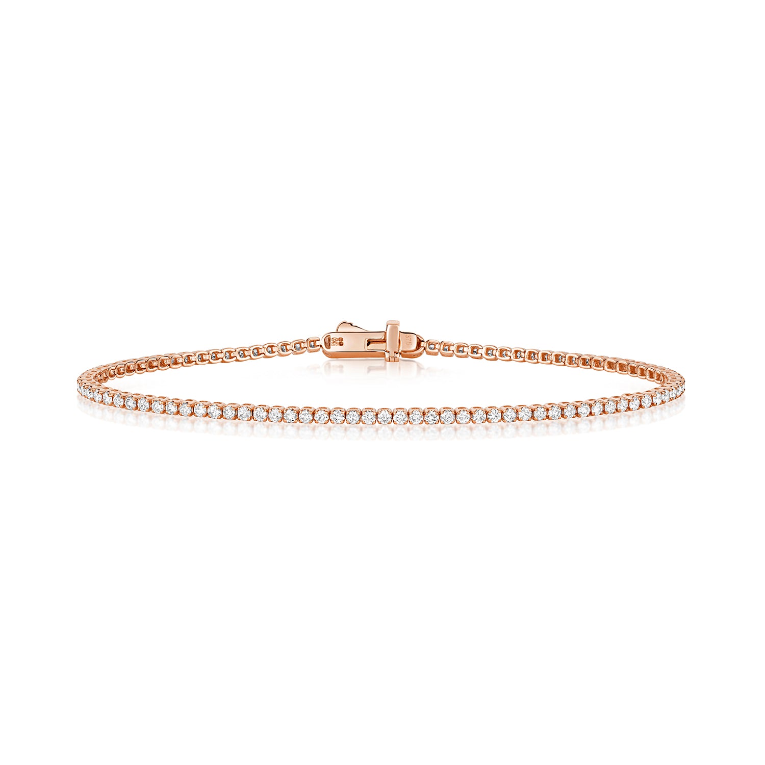 DIAMOND TENNIS BRACELET IN 9CT ROSE GOLD