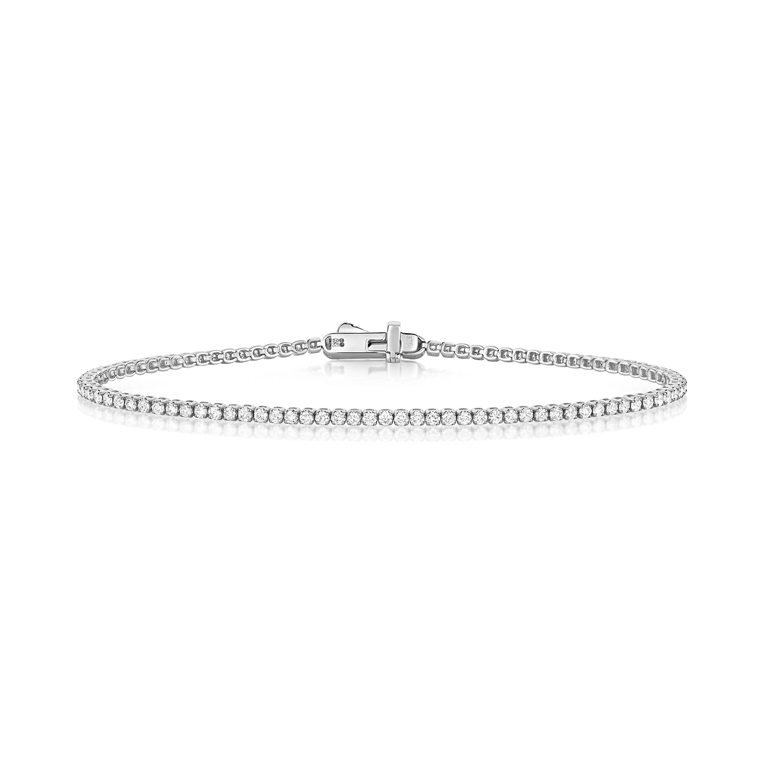 DIAMOND TENNIS BRACELET IN 9CT WHITE GOLD