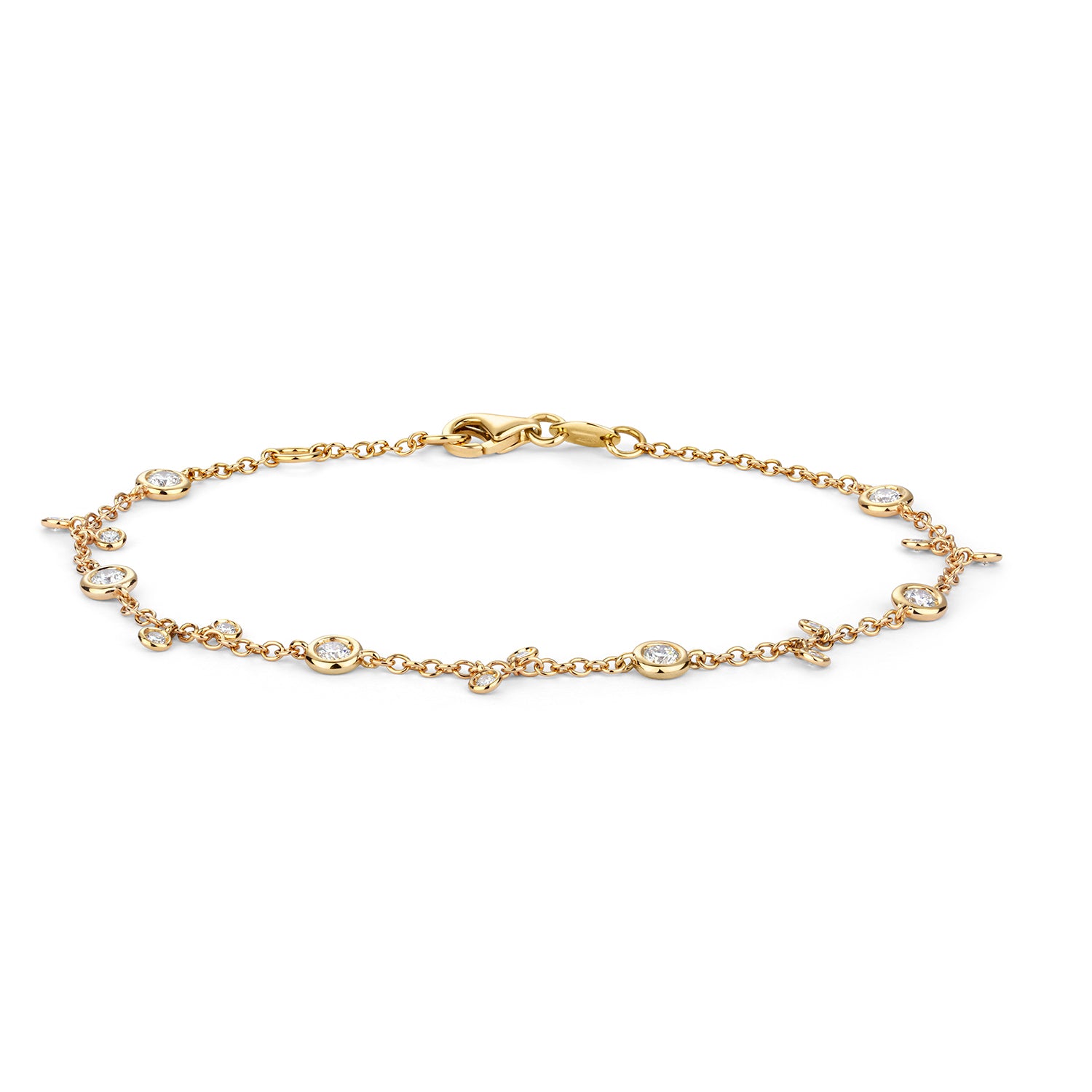 DIAMOND RUBOVER BRACELET IN 18CT GOLD