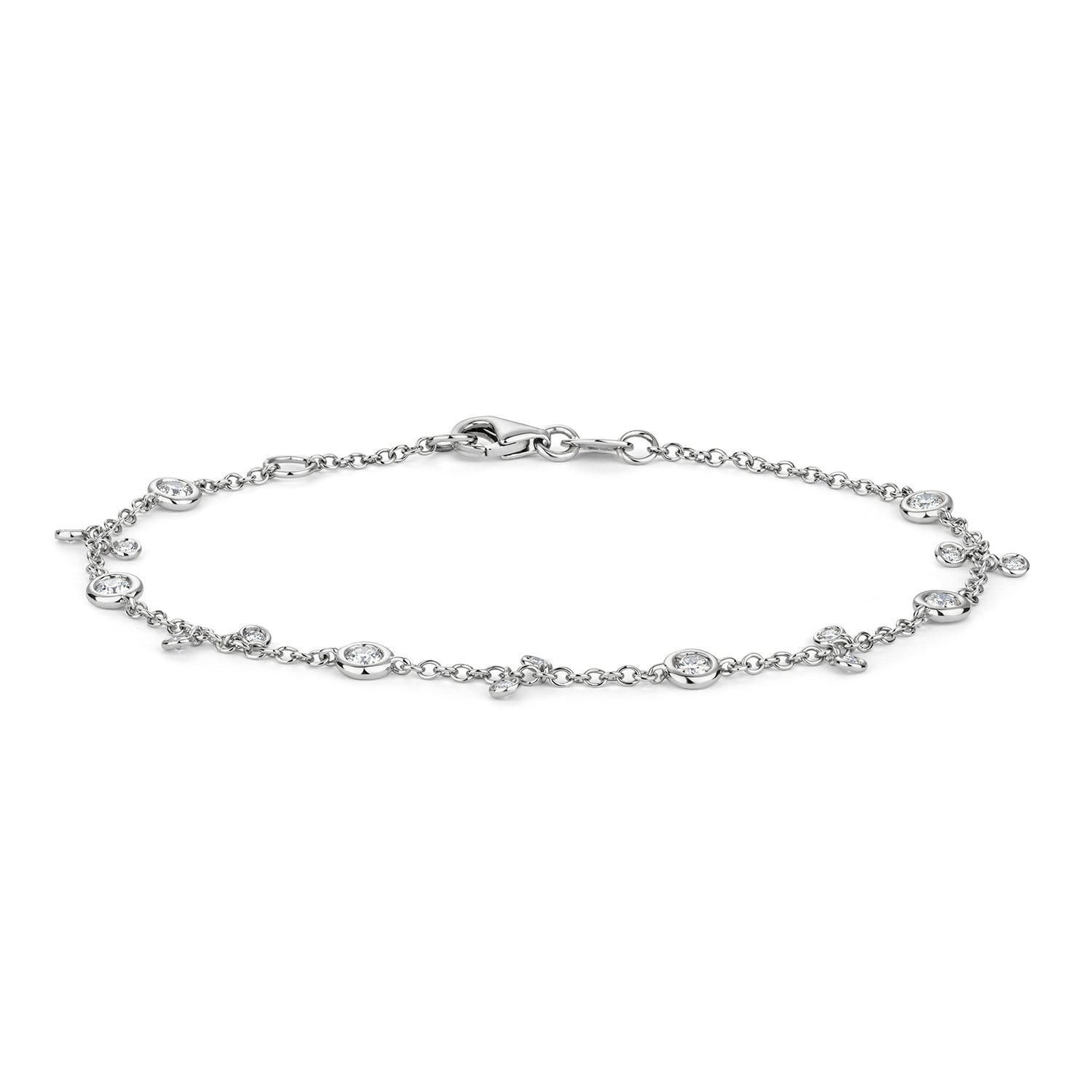 DIAMOND RUBOVER BRACELET IN 18CT WHITE GOLD