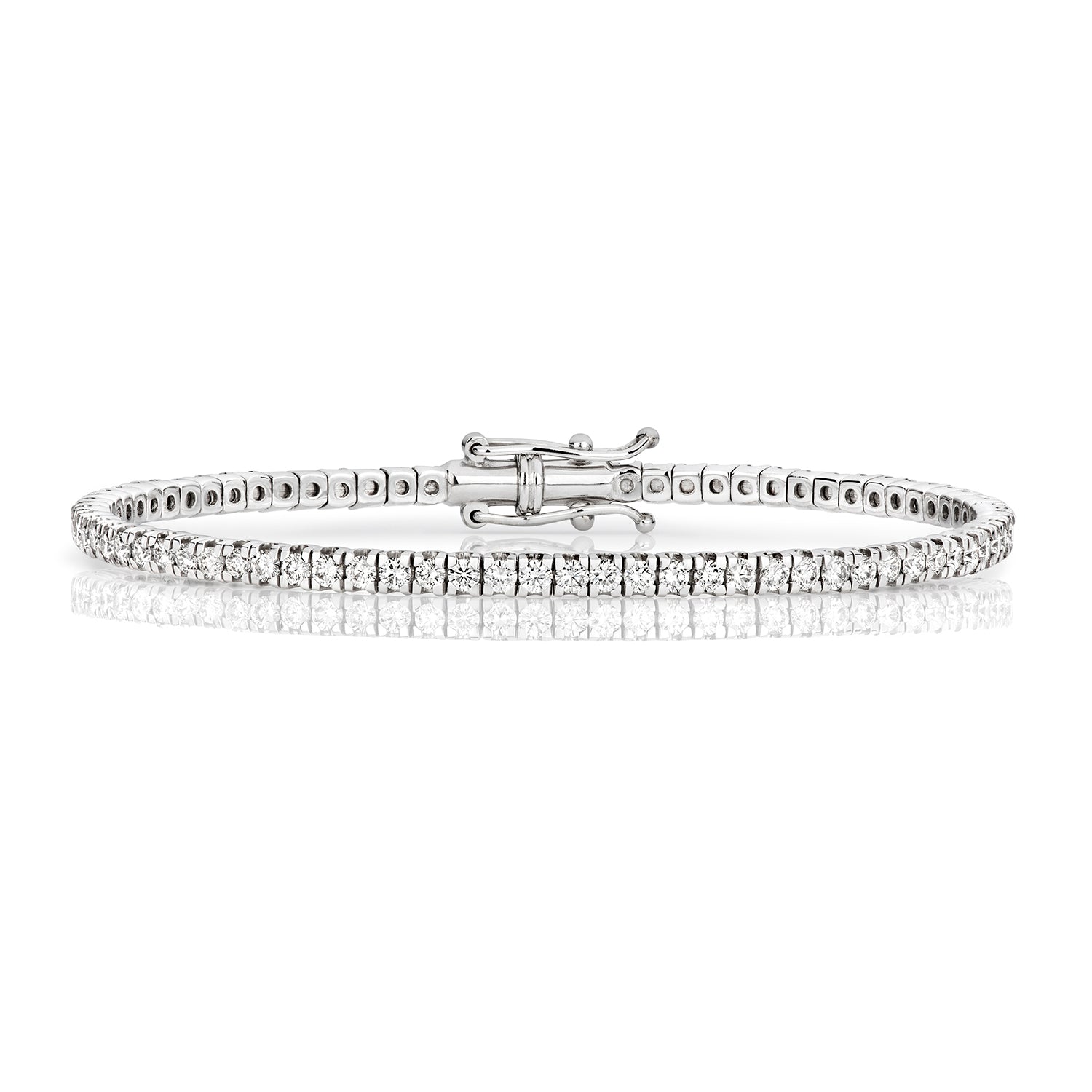 DIAMOND BRACELET IN 18CT WHITE GOLD