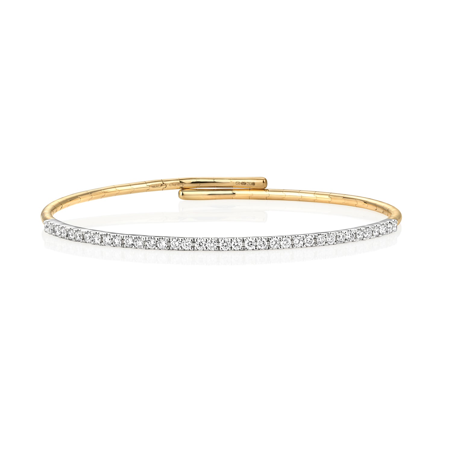 DIAMOND FLEXI BANGLE IN 18CT GOLD