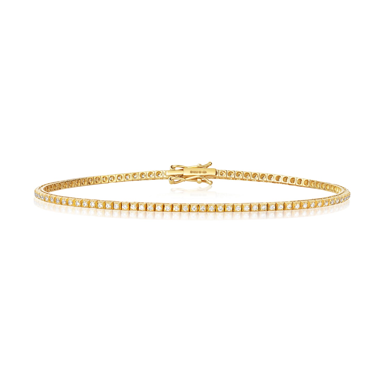 DIAMOND BRACELET IN 18CT YELLOW GOLD