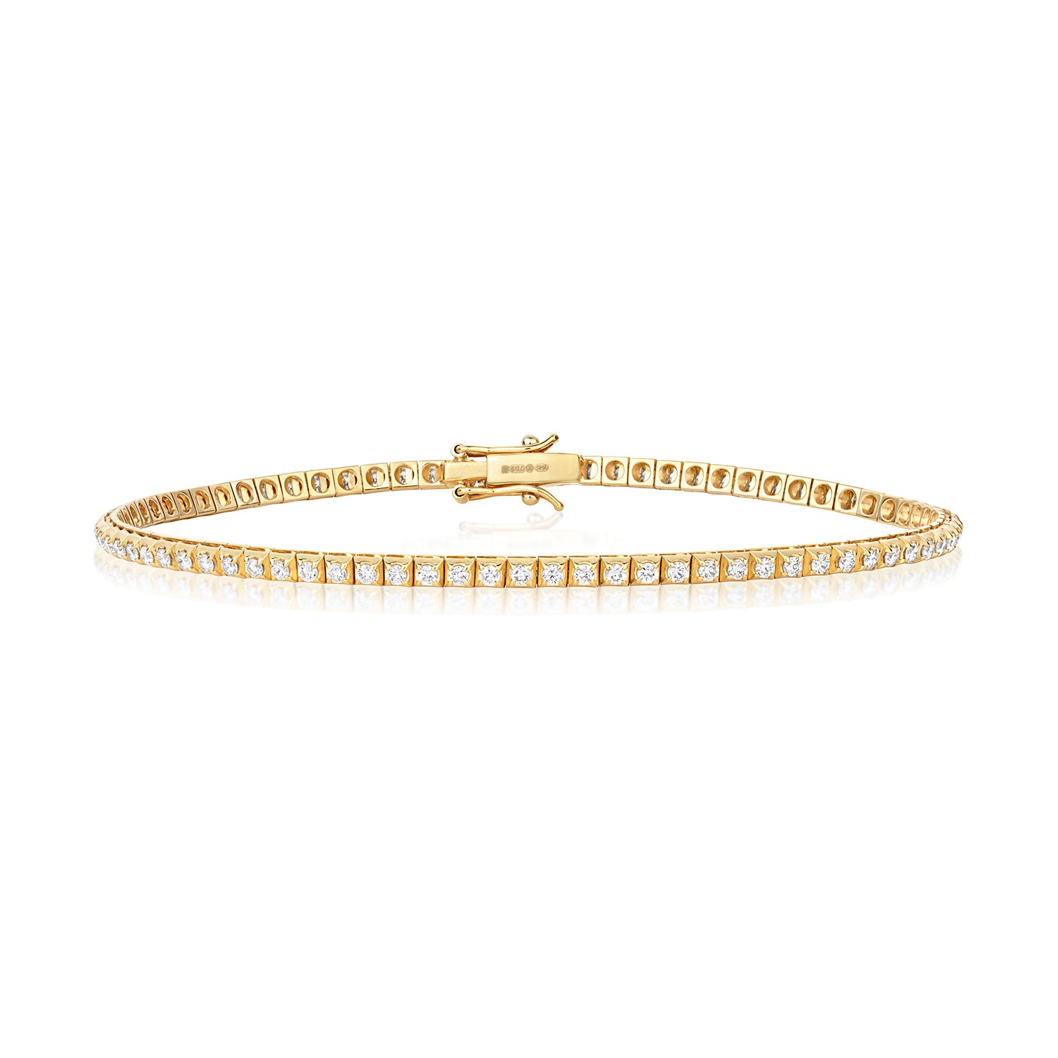 DIAMOND BRACELET IN 18CT YELLOW GOLD