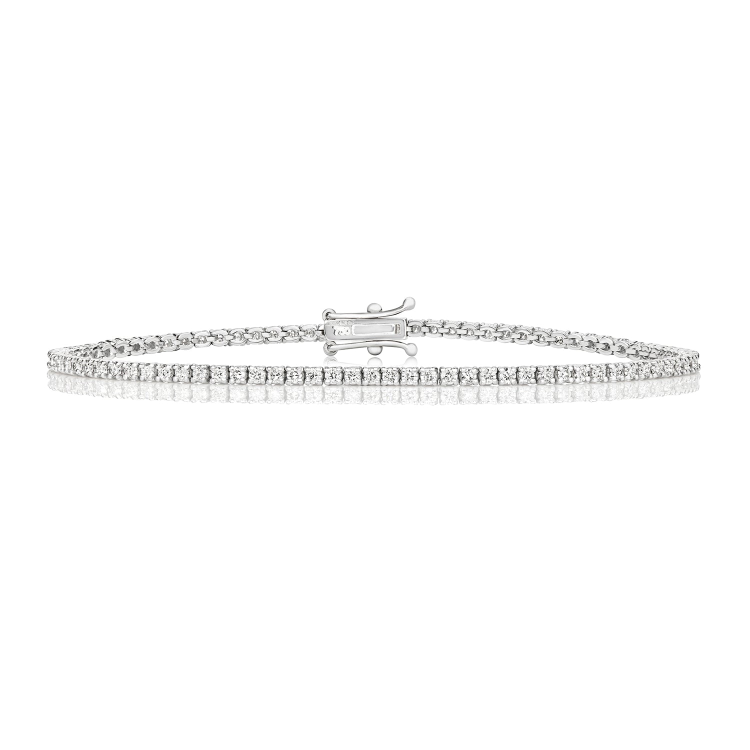 DIAMOND TENNIS BRACELET IN 18CT WHITE GOLD