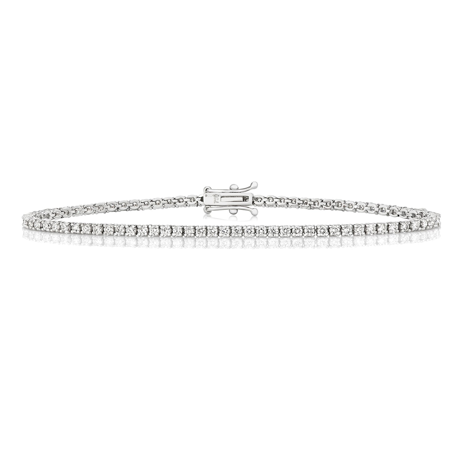 DIAMOND TENNIS BRACELET IN 18CT WHITE GOLD