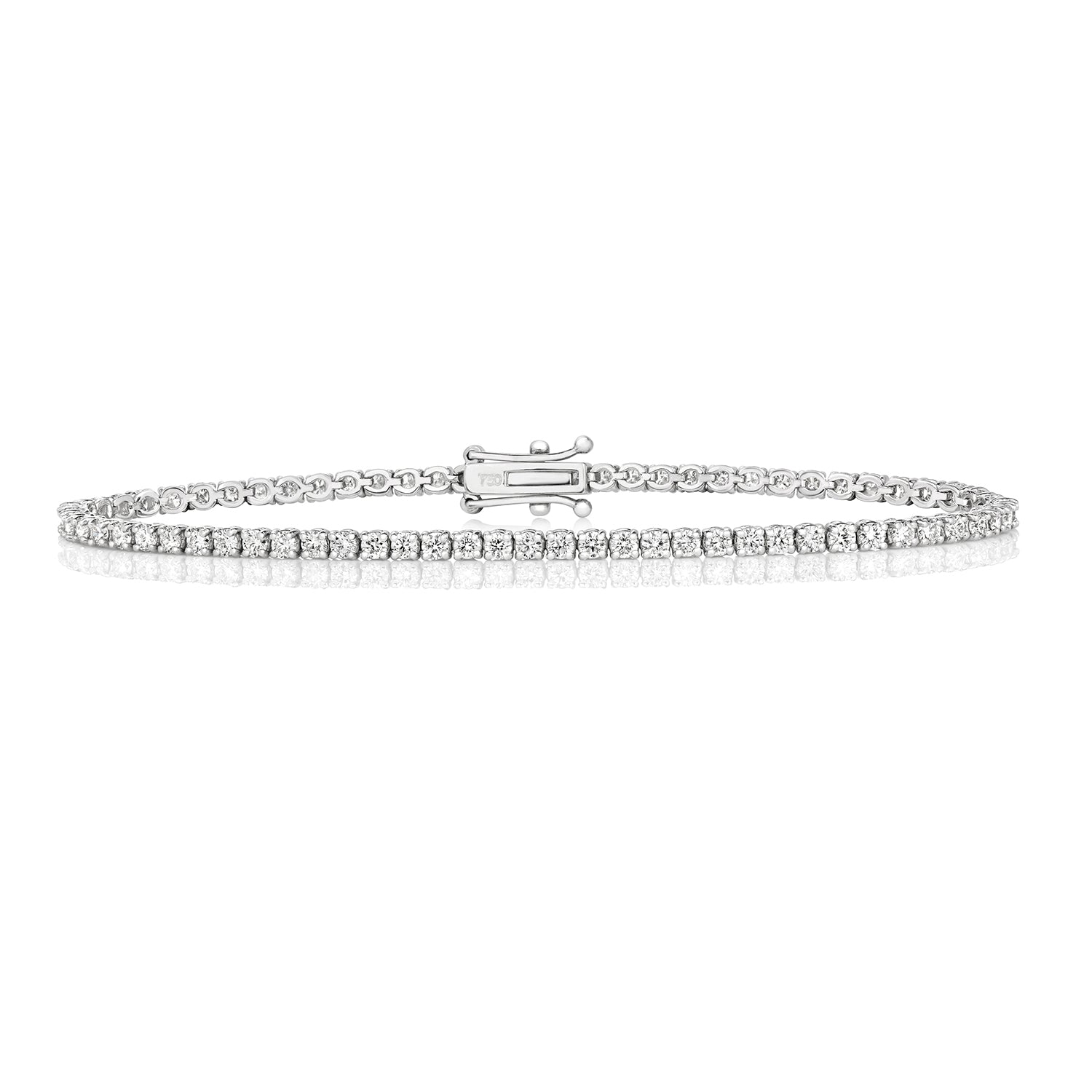 DIAMOND TENNIS BRACELET IN 18CT WHITE GOLD