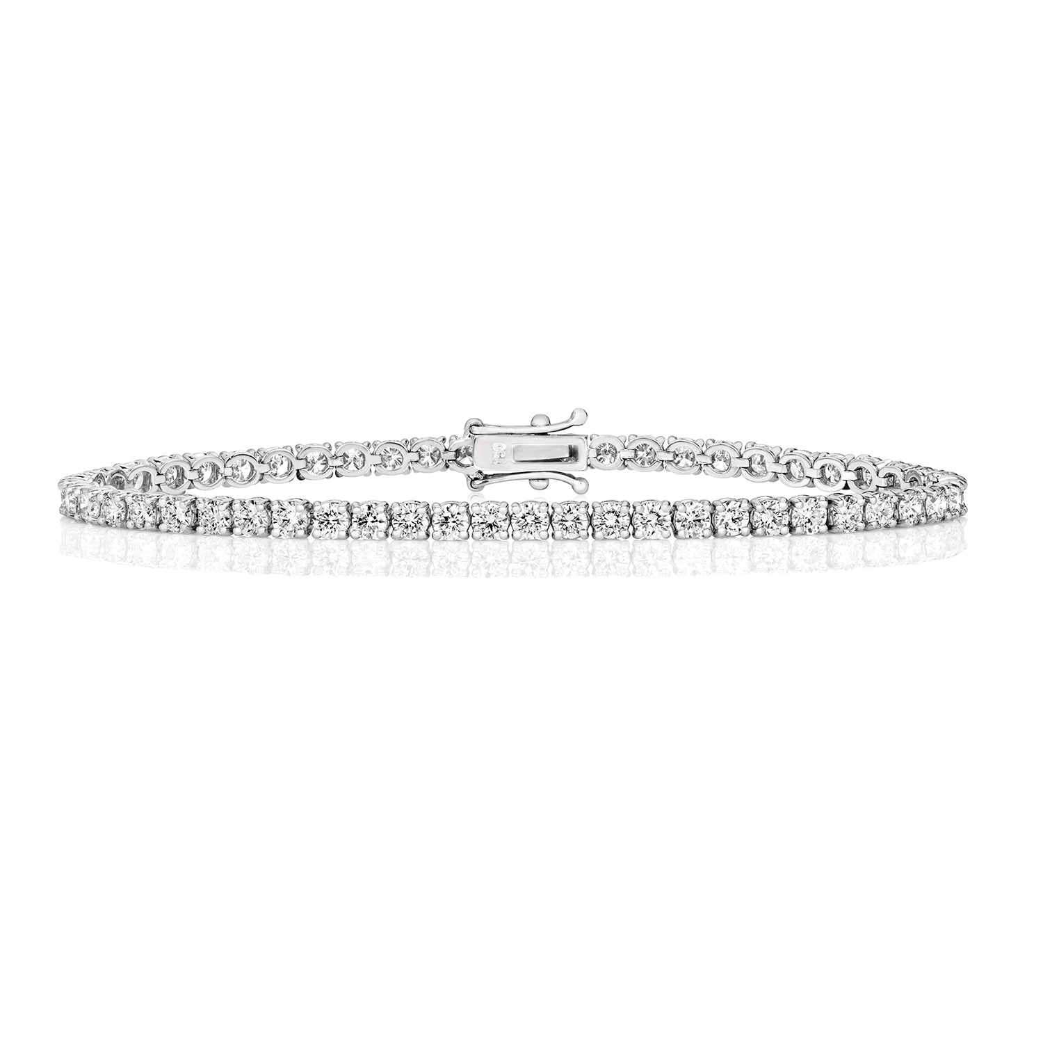 DIAMOND TENNIS BRACELET IN 18CT WHITE GOLD