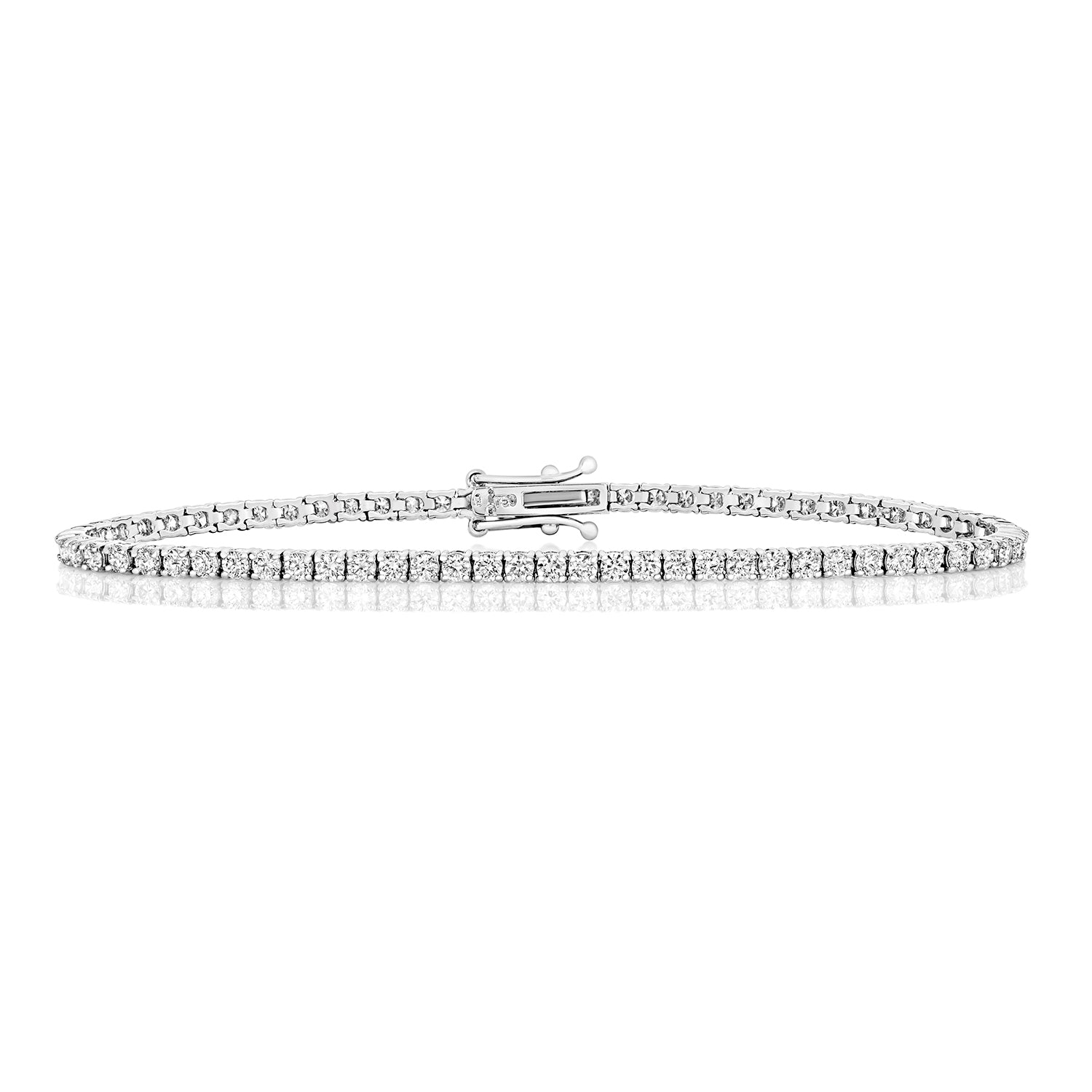 DIAMOND TENNIS BRACELET IN 18CT WHITE GOLD