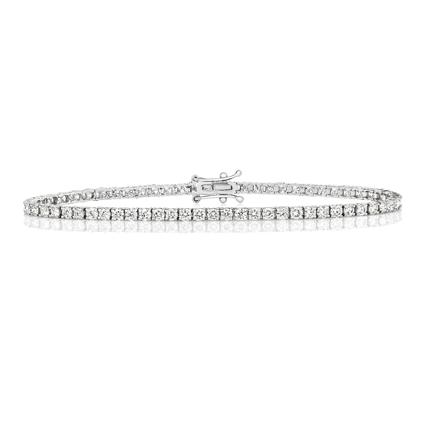 DIAMOND TENNIS BRACELET IN 18CT WHITE GOLD