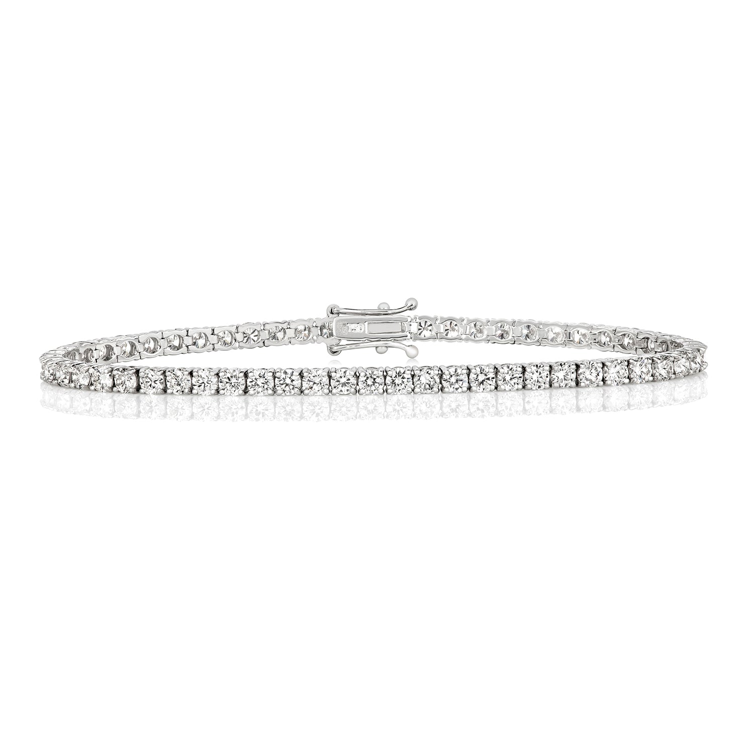 DIAMOND TENNIS BRACELET IN 18CT WHITE GOLD