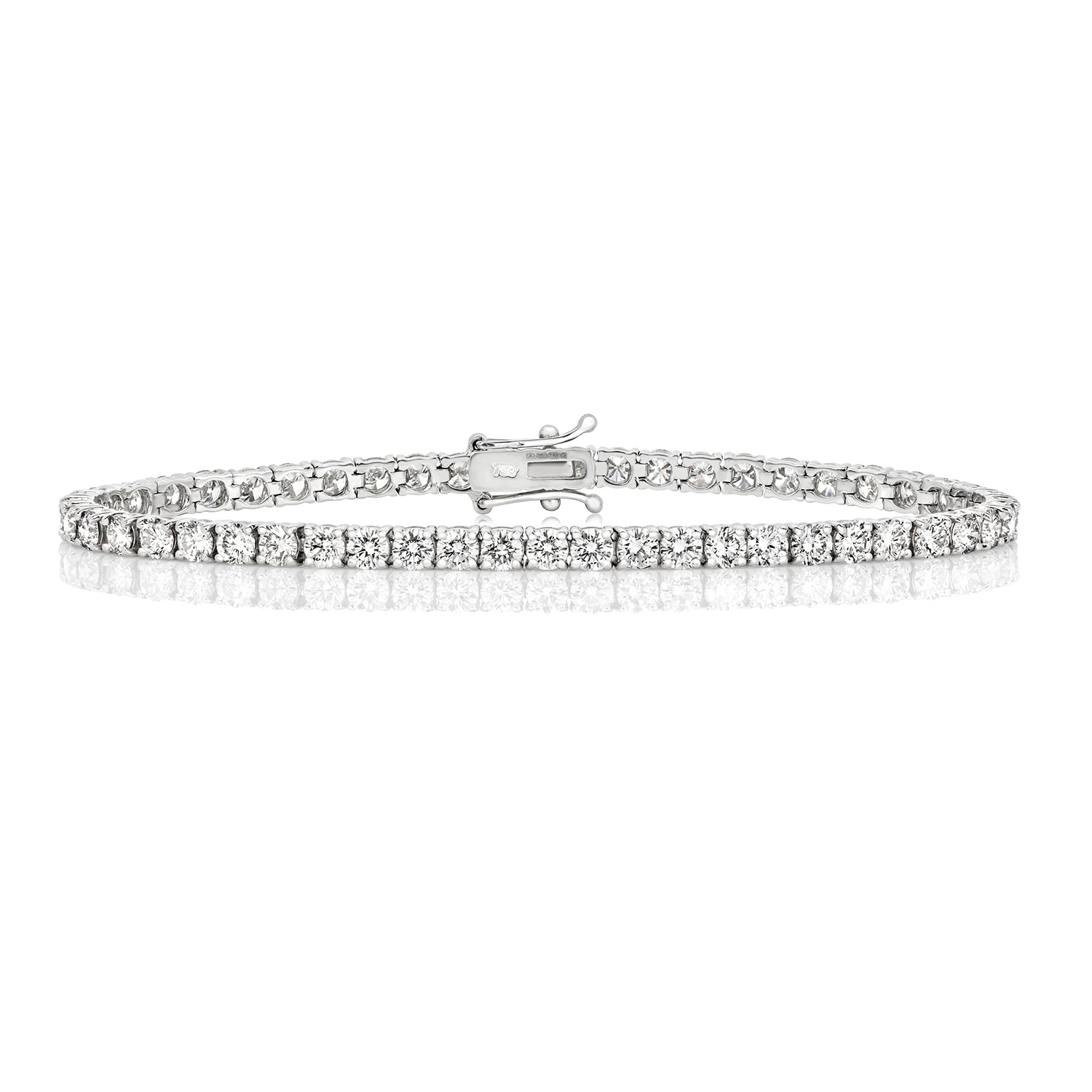 DIAMOND TENNIS BRACELET IN 18CT WHITE GOLD