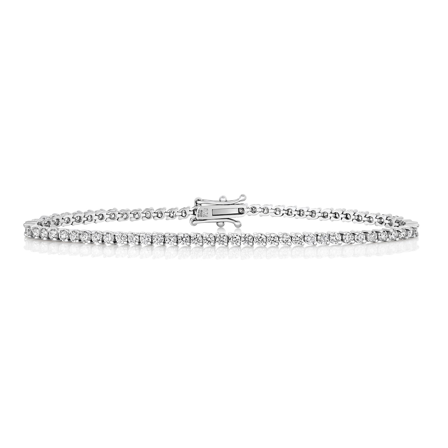 DIAMOND TENNIS BRACELET IN 18CT WHITE GOLD