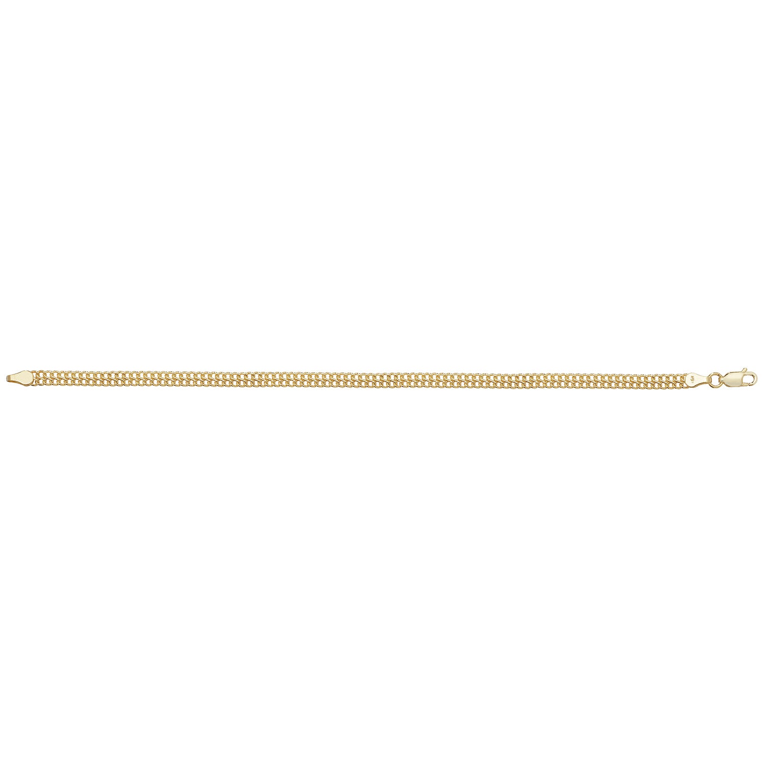 9CT GOLD FLAT WOVEN BRACELET