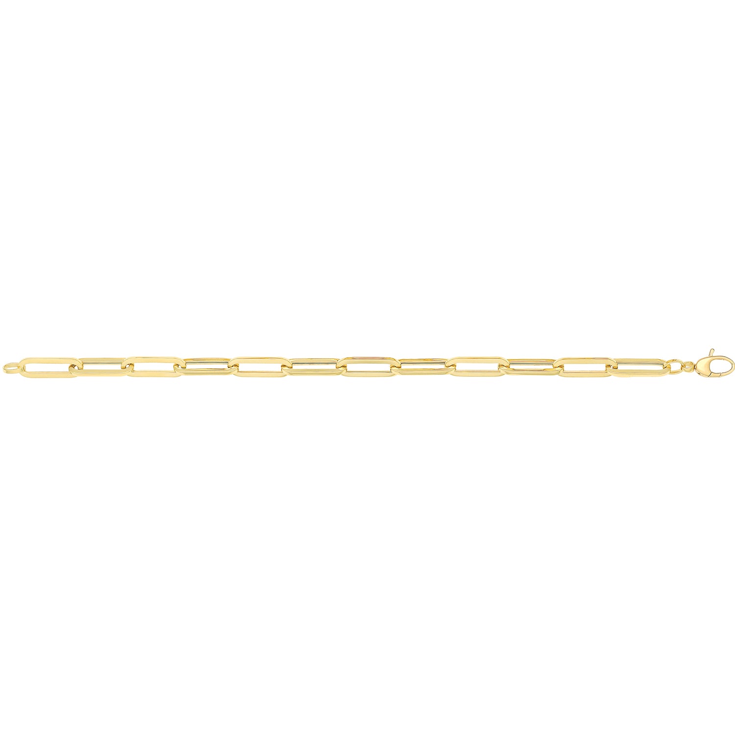 9CT GOLD PAPERCLIP BRACELET