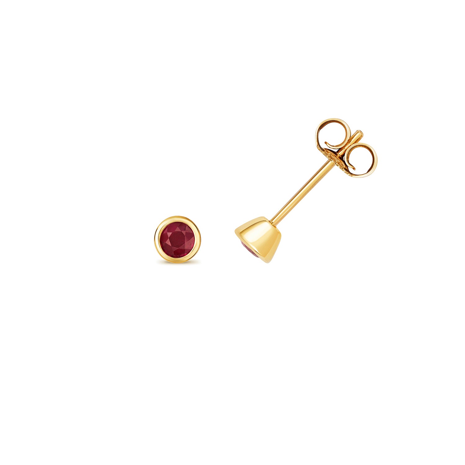 RUBY RUBOVER STUDS IN 9CT GOLD