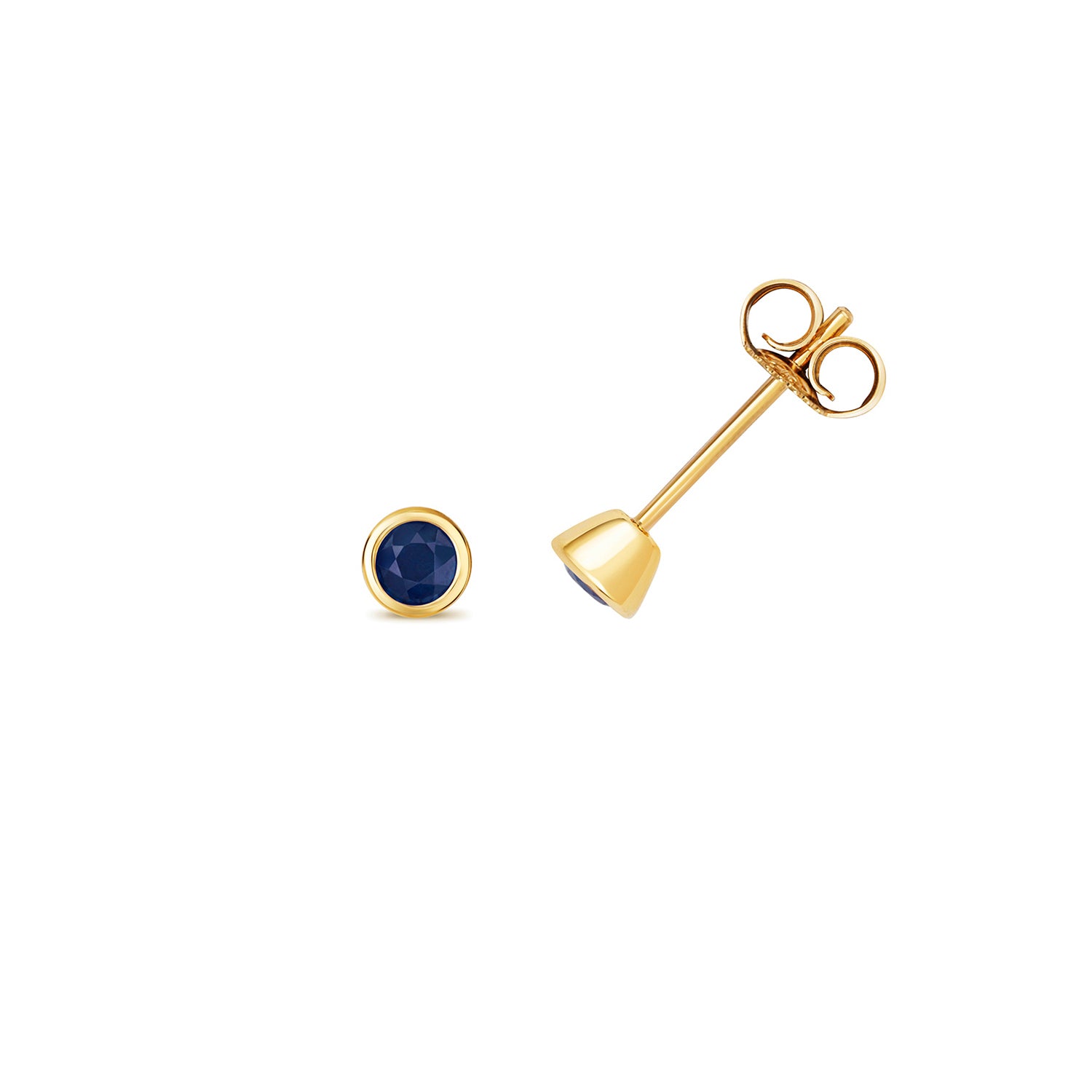 SAPPHIRE RUBOVER STUDS IN 9CT GOLD