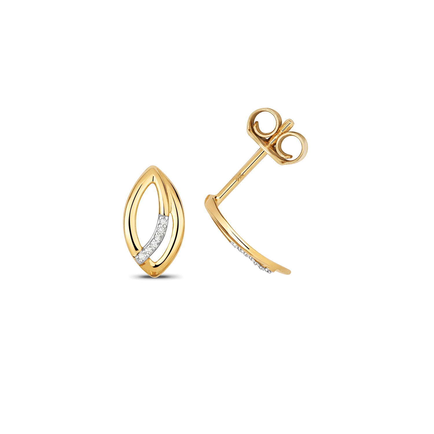 DIAMOND EARRING STUDS IN 9CT GOLD