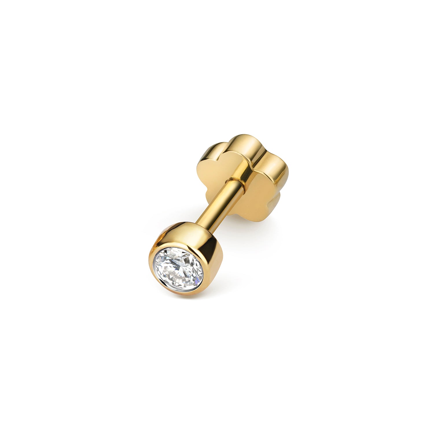 DIAMOND CARTILAGE RUBOVER STUD IN 9CT GOLD