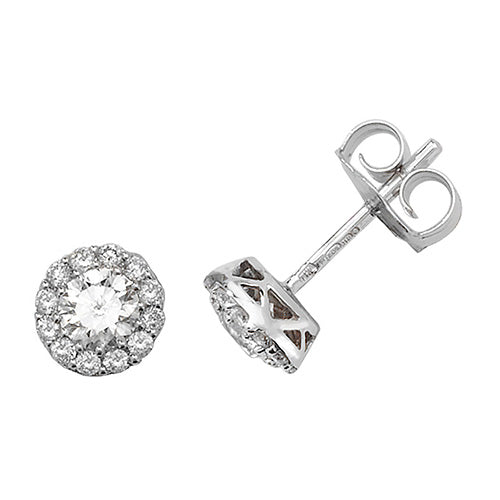 DIAMOND BRILLIANT STUDS IN 18CT WHITE GOLD