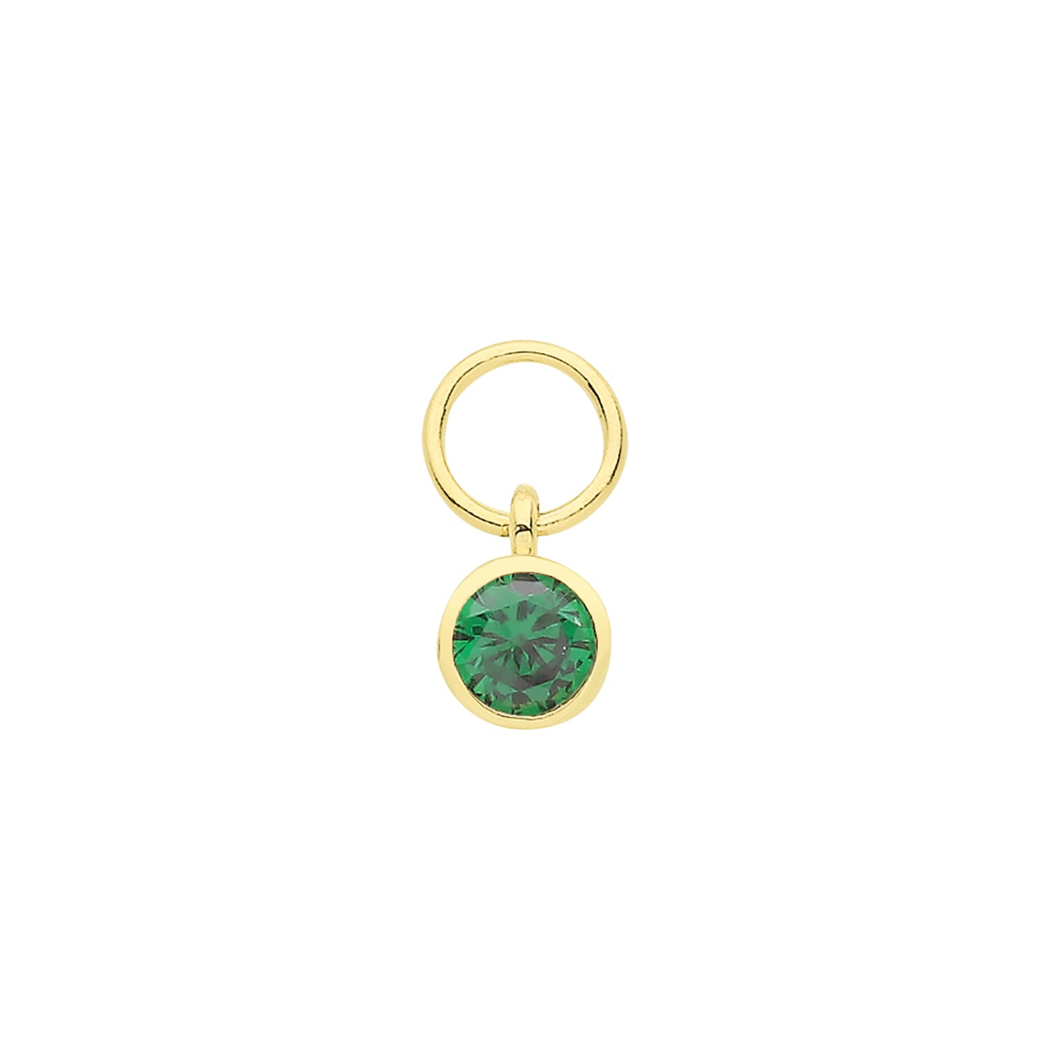 9CT GOLD SINGLE STONE EARRING CHARM