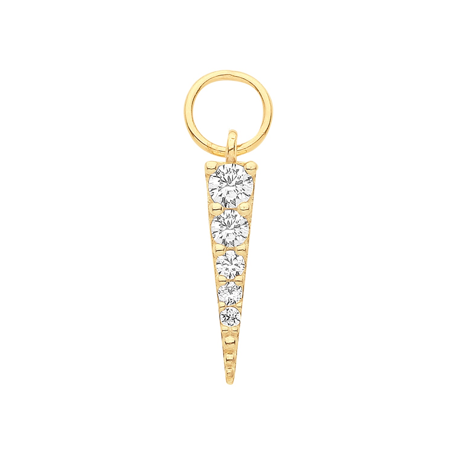 9CT GOLD SPIKE EARRING CHARM