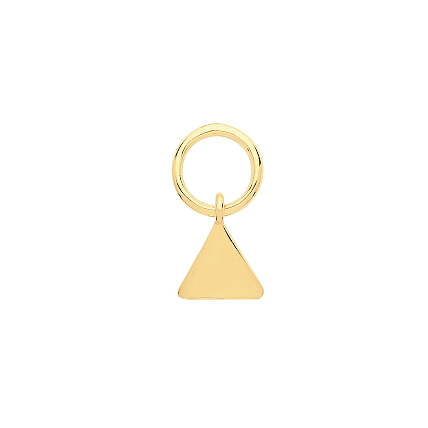 9CT GOLD TRIANGLE EARRING CHARM