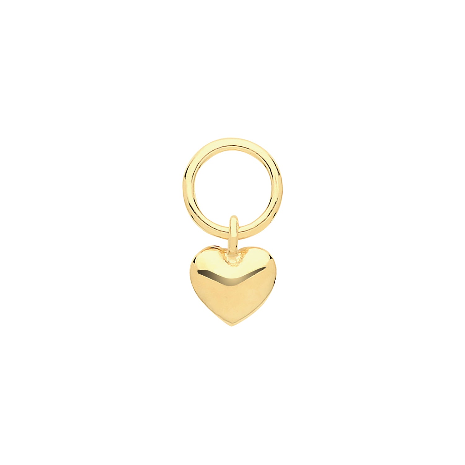 9CT GOLD HEART EARRING CHARM