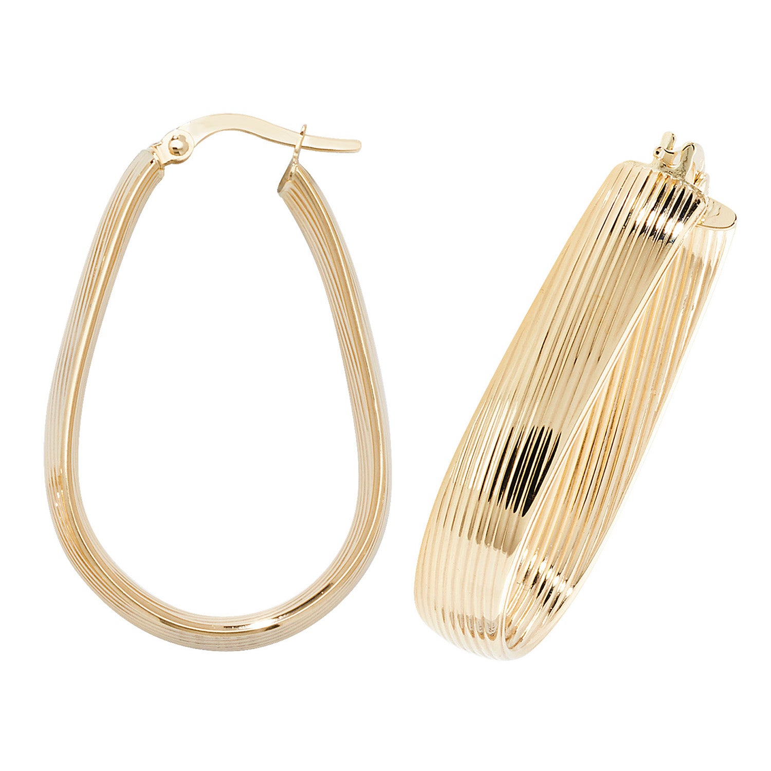 9CT YEL GOLD HOOP EARRINGS