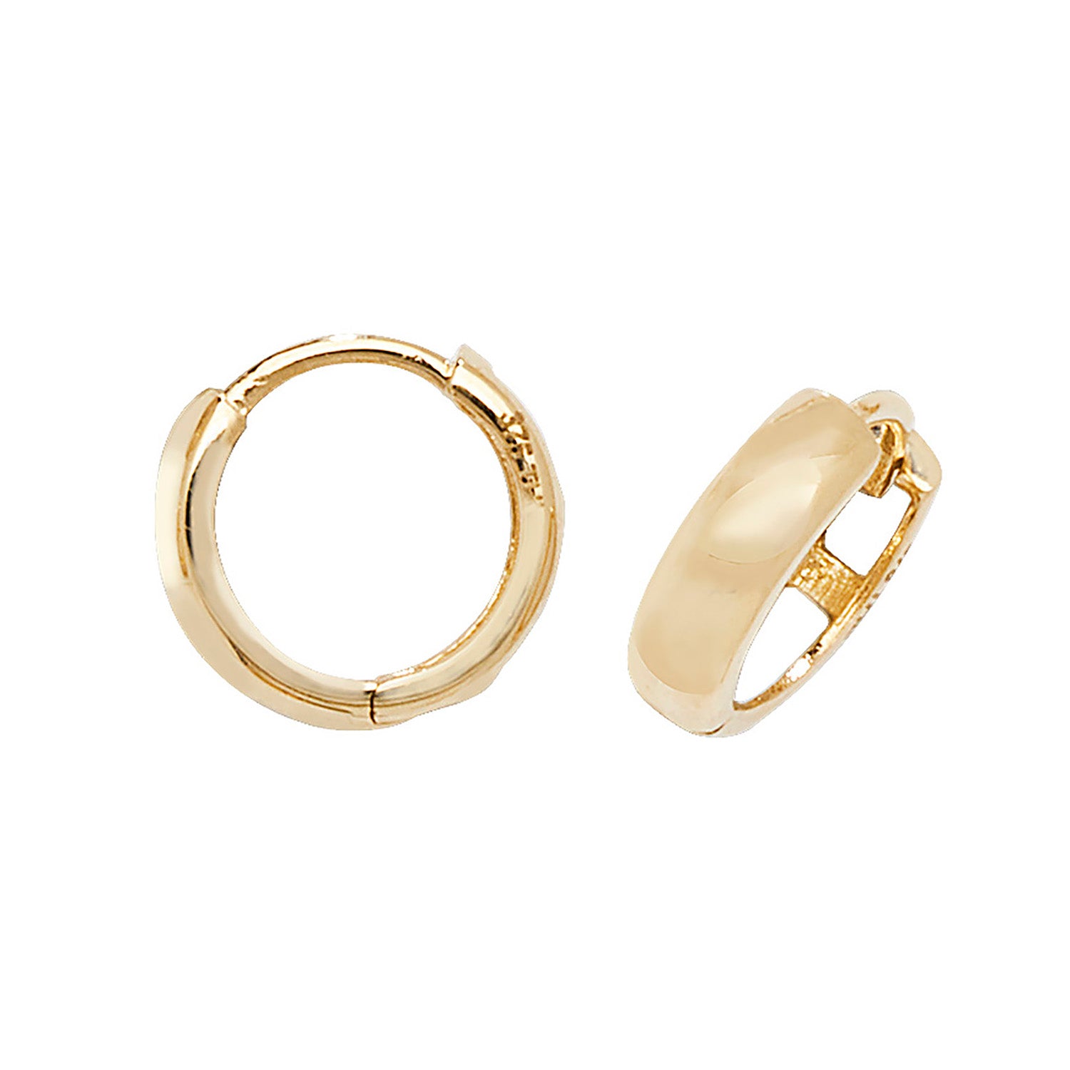 9CT YEL GOLD HINGED EARRINGS