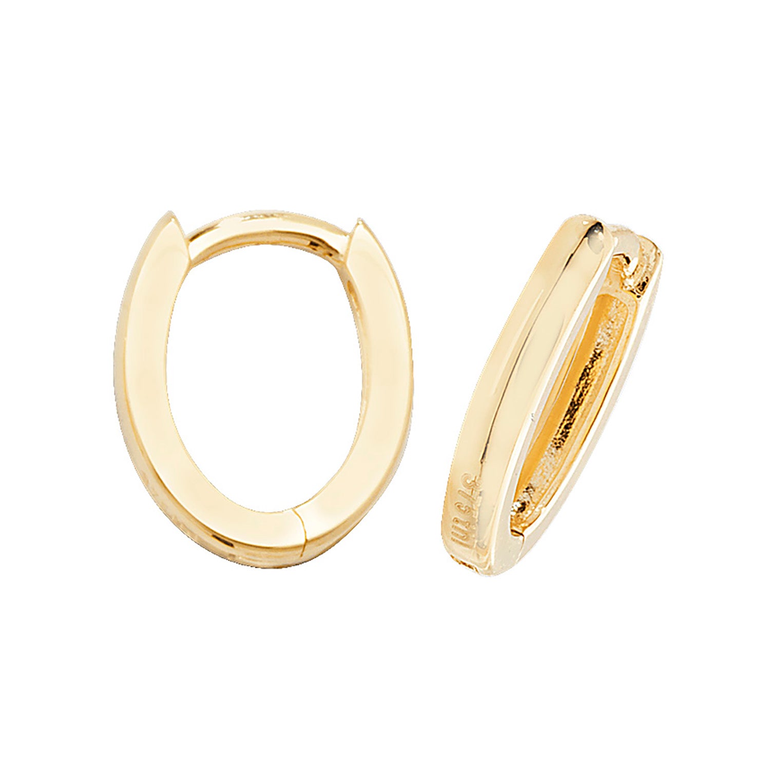 9CT YEL GOLD HINGED EARRINGS