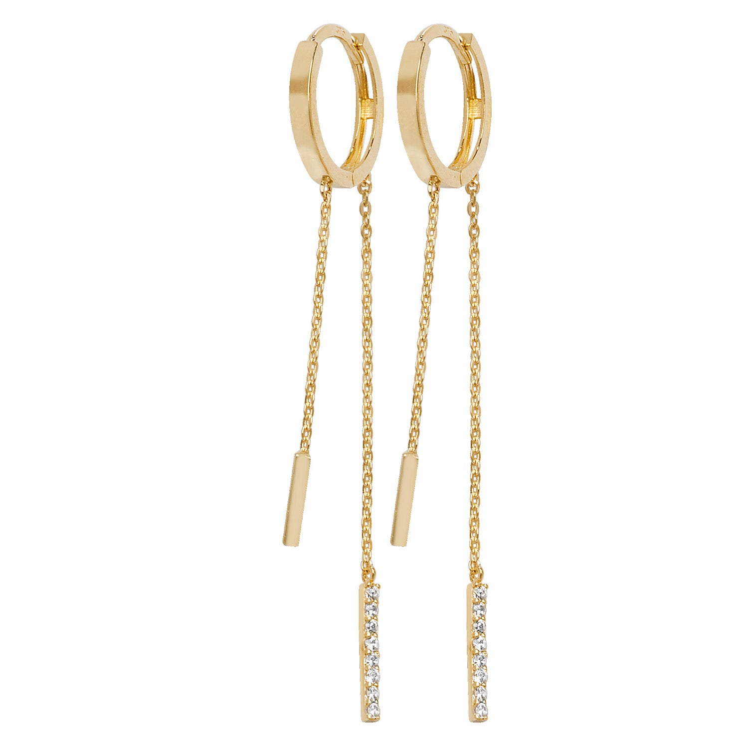 9CT YEL GOLD DROP EARRINGS