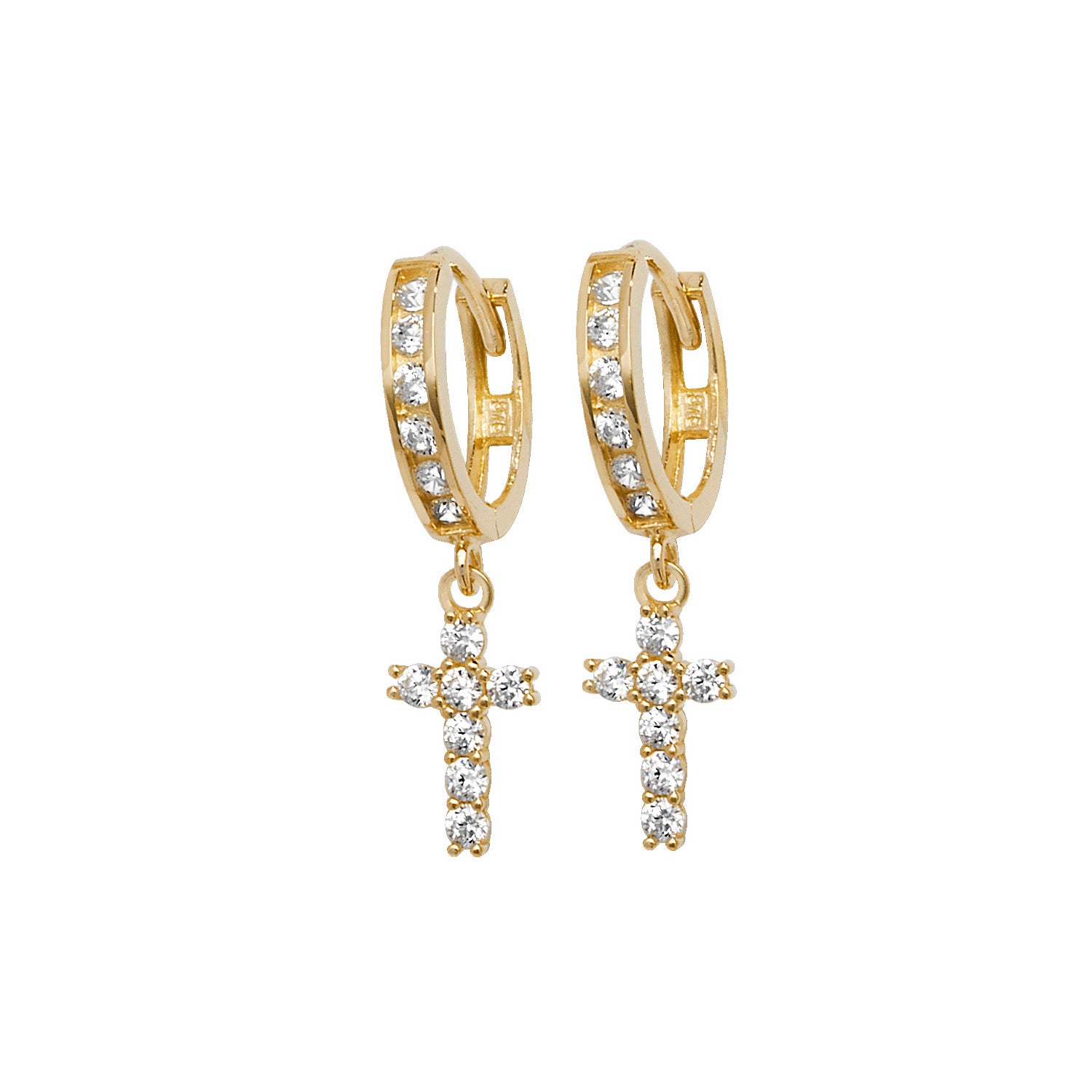 9CT YEL GOLD DROP EARRINGS