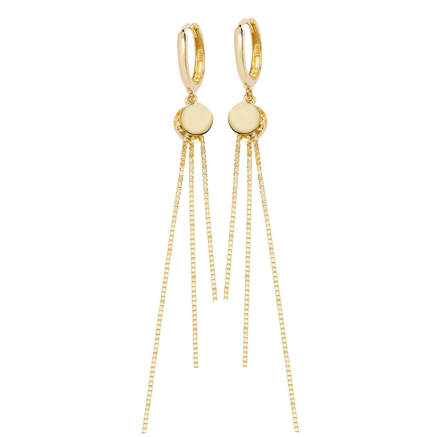 9CT YEL GOLD DROP EARRINGS