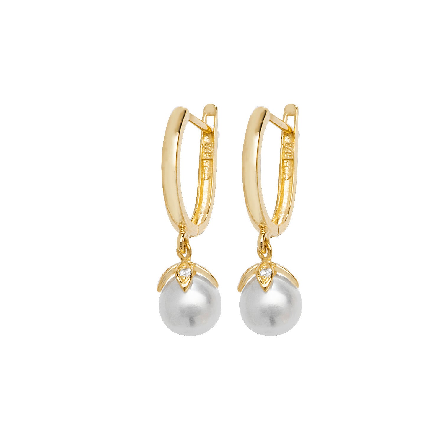 9CT YEL GOLD DROP EARRINGS