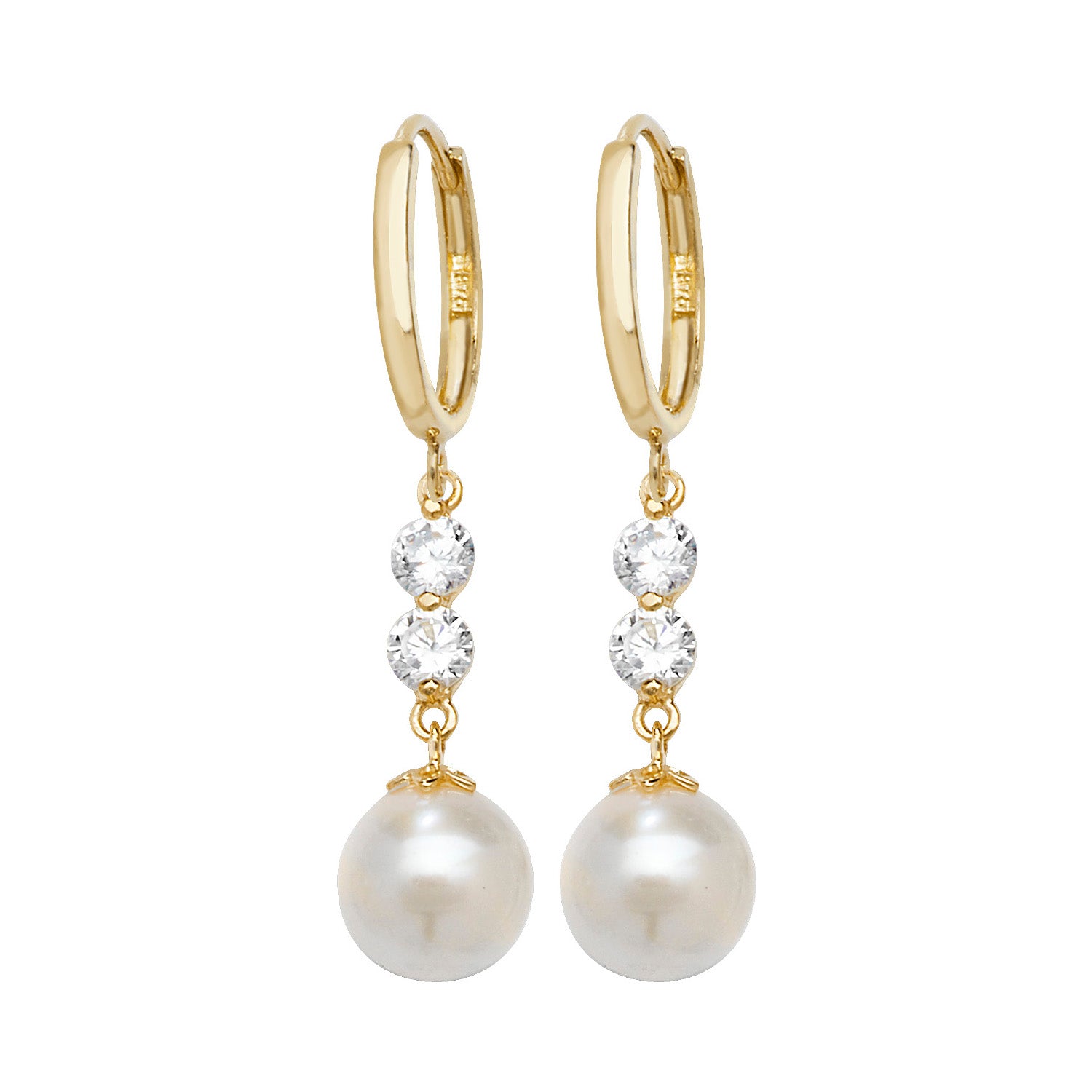 9CT YEL GOLD DROP EARRINGS