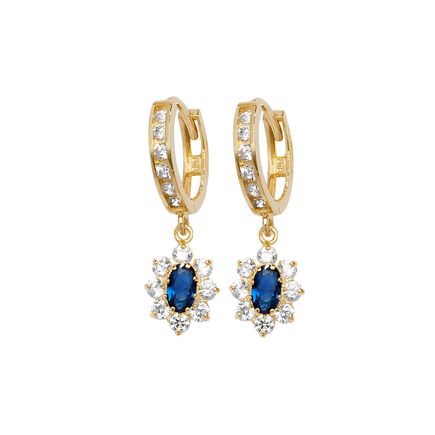 9CT YEL GOLD DROP EARRINGS