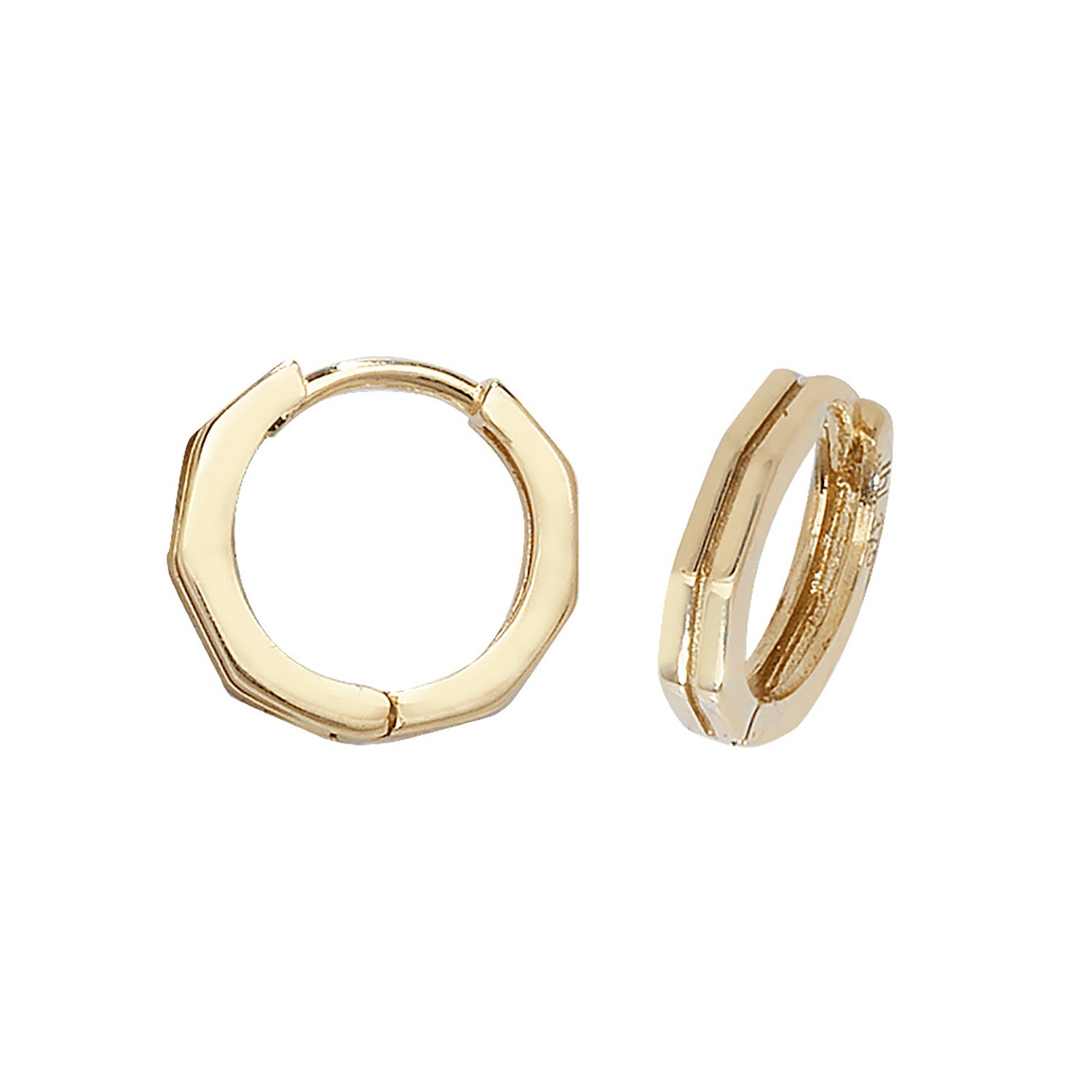 9CT YEL GOLD HINGED EARRINGS