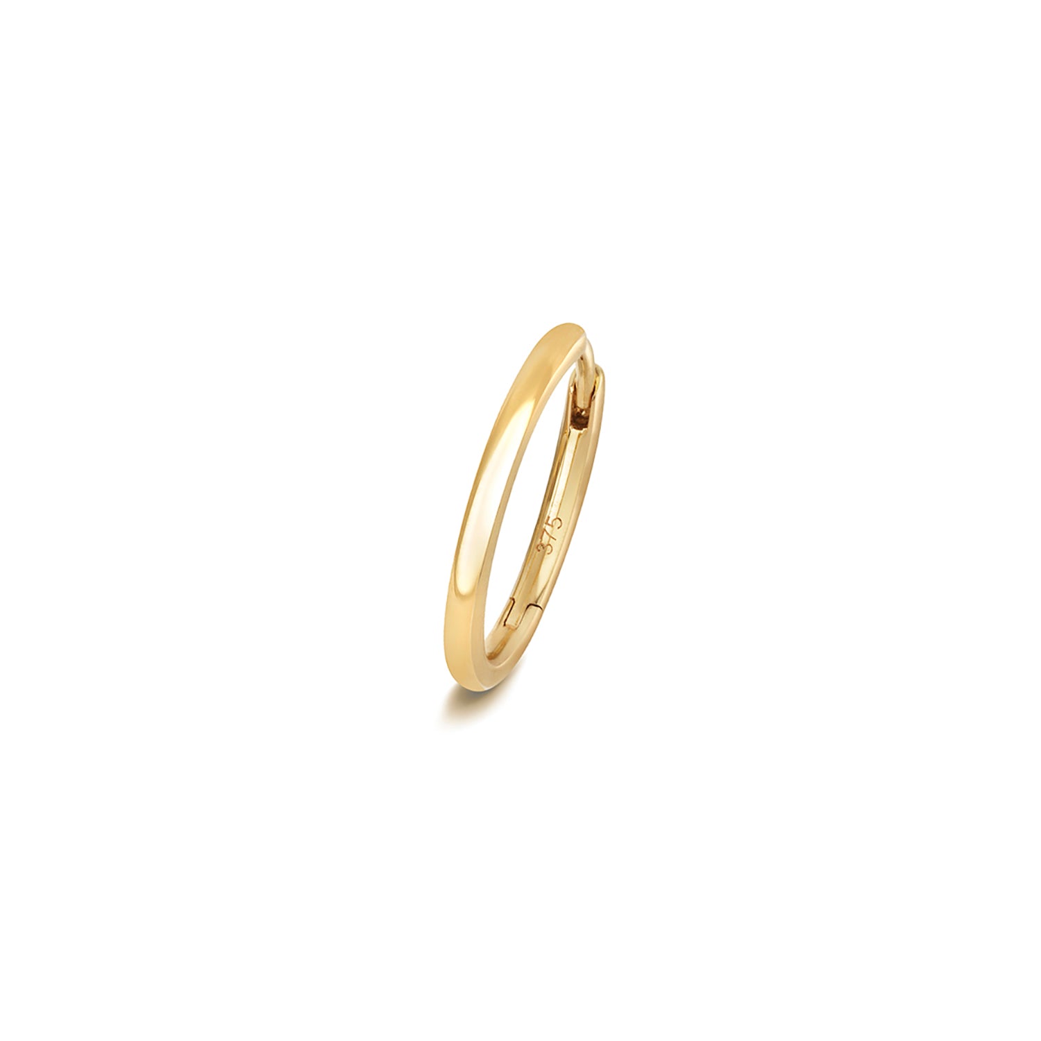 9CT GOLD CARTILAGE EARRING SOLID RND TUBE