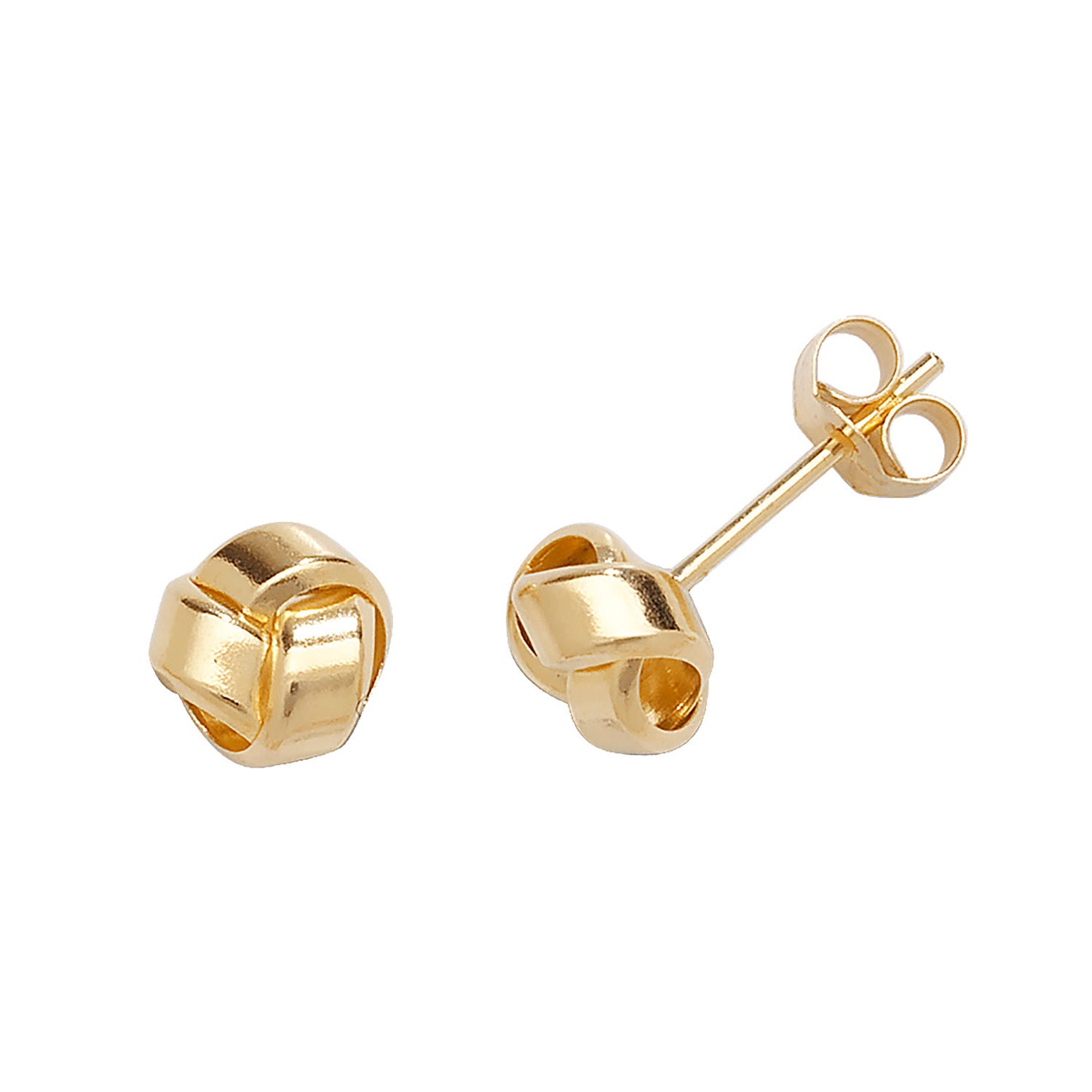 9CT GOLD KNOT STUDS