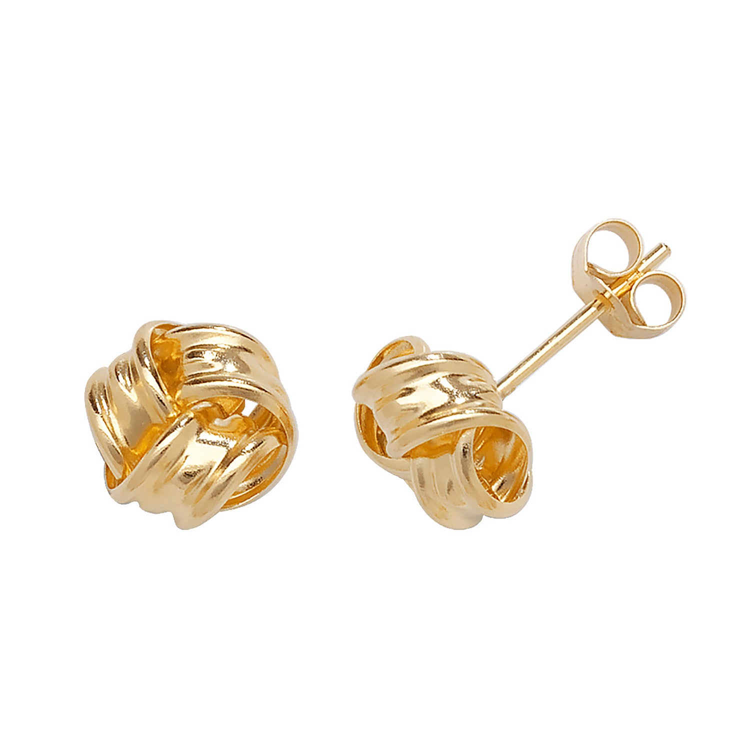 9CT GOLD KNOT STUDS