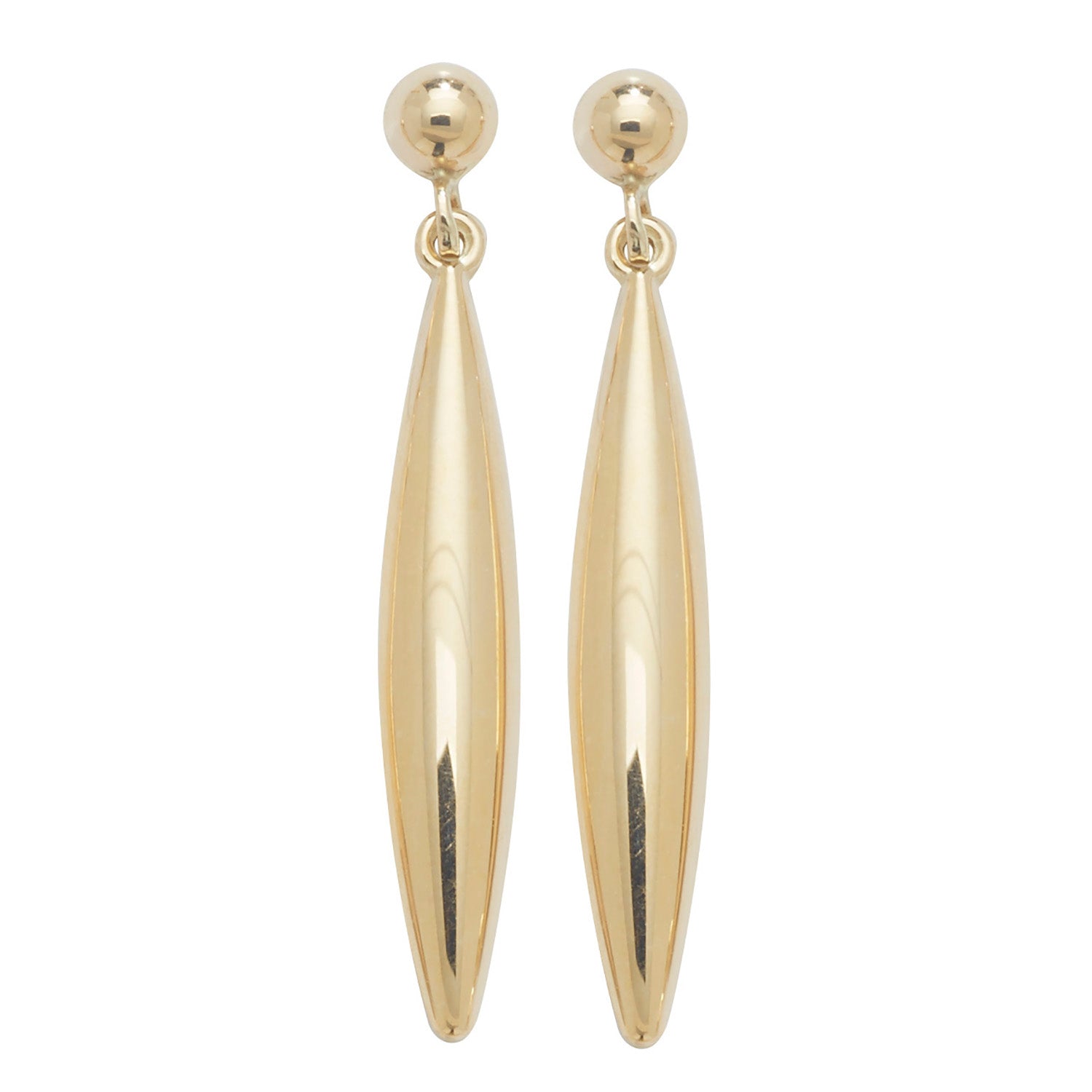 9CT YEL GOLD DROP EARRINGS