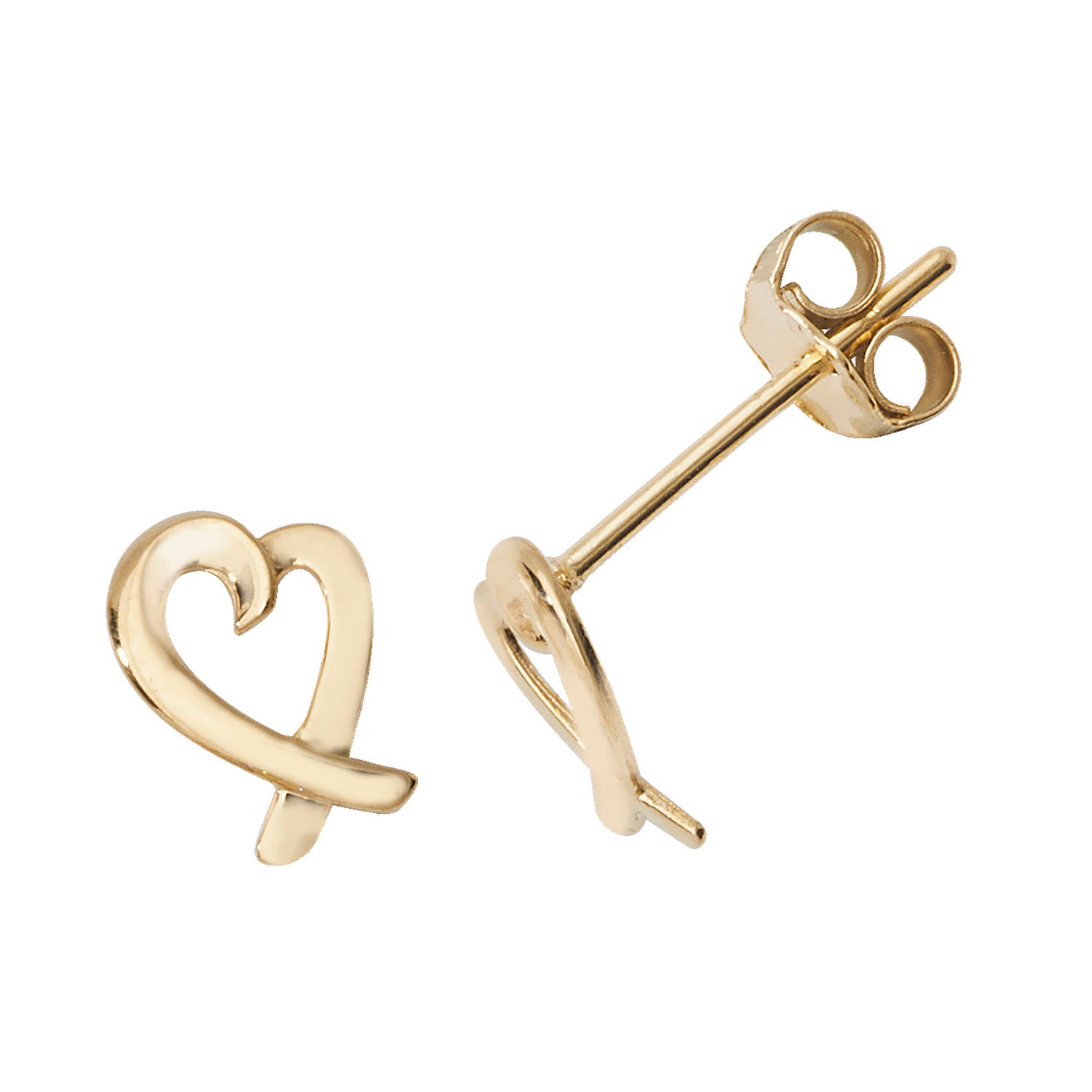 9CT YEL GOLD STUD EARRINGS