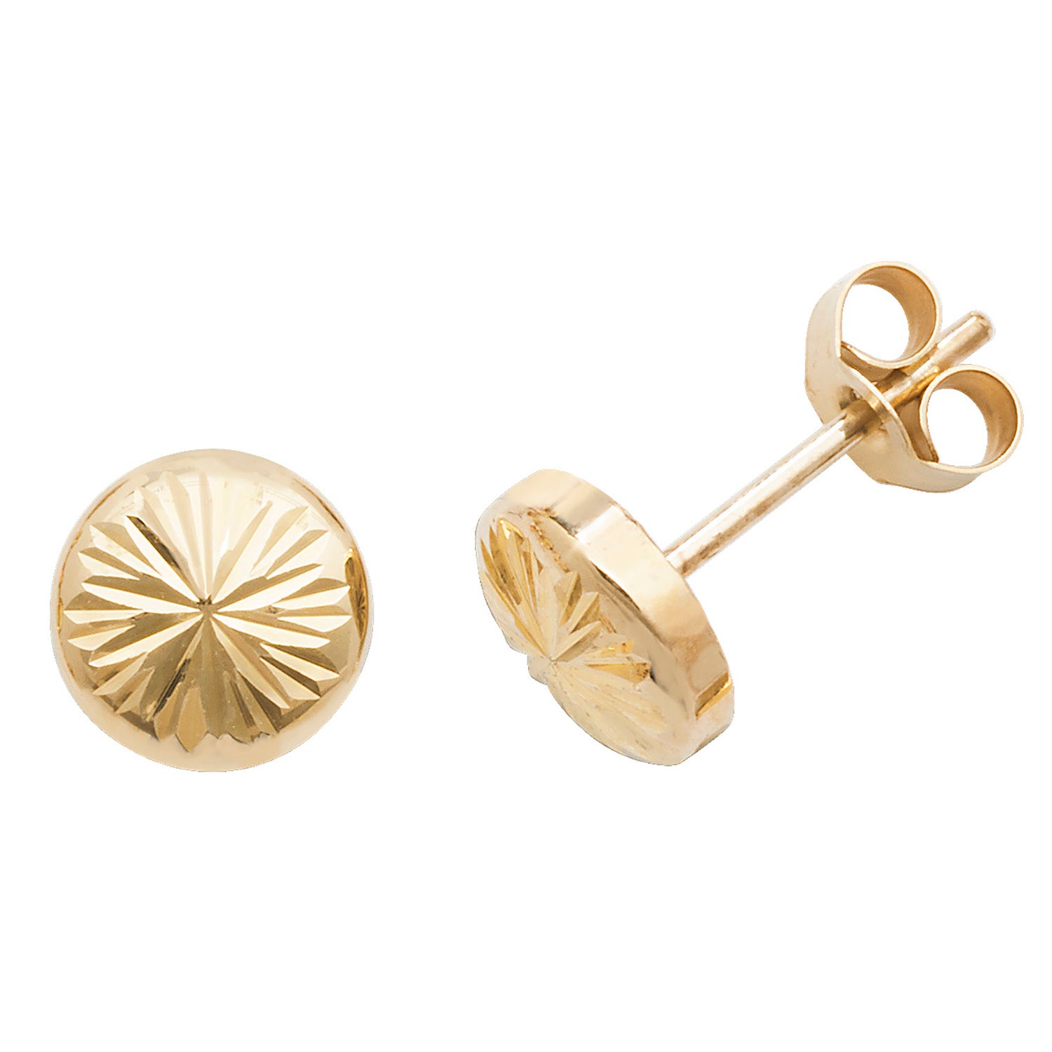 9CT YEL GOLD STUD EARRINGS