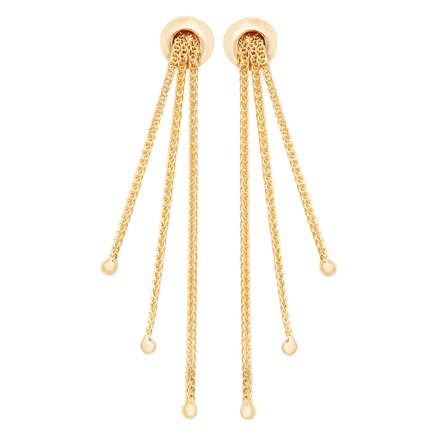 9CT YEL GOLD DROP EARRINGS