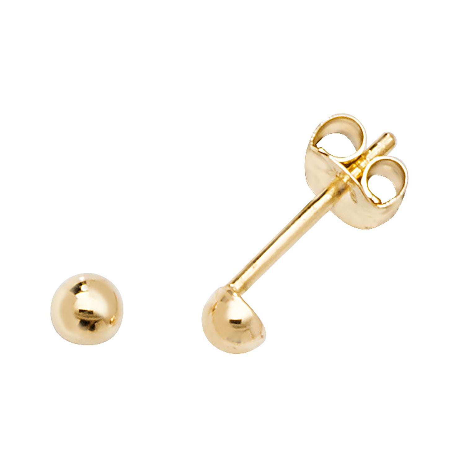 9CT YEL GOLD STUD EARRINGS