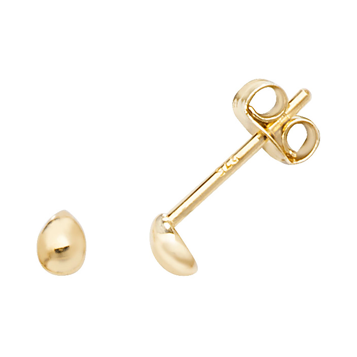 9CT YEL GOLD STUD EARRINGS